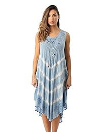 Riviera Sun Acid Wash Tie Dye - Vestido de verano para playa