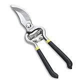 Hand Bypass Pruner Light-Duty 8 inch Steel Garden Pruning Shears for Blades, Flowers, Hedges, Gardening_Labor Saving_Special Design for Women, or Small Handed Users by Innoo Tech