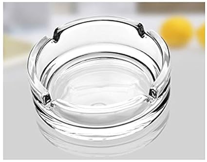 Incrizma - Elegant Round Glass Ashtray 4 - 1 Pc