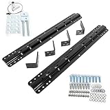 ECOTRIC Fifth 5th Wheel Trailer Hitch Mount Rails and Installation Kits for Full-Size Trucks