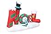 4 Foot Tall Lighted Christmas Inflatable Noel LED Lights Outdoor Indoor Holiday Decorations Blow up Lawn Inflatables Home Family Decor Yard Decoration