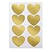Gold Wall Decal Dots (218 Decals including free 8 Hearts),Removable Gold Wall Decor -Window Decals 2