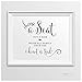 Andaz Press Wedding Party Signs, Formal Black and White, 8.5-inch x 11-inch, Choose a Seat, Not a Side, We're all Family Once the Knot is Tied, 1-Pack
