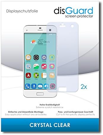 [2 Pack] ZTE Blade S7 Screen Protector Film disGuard® [Crystal Clear] Invisible, Transparent, Clear / Scratch Resistant, Bubble-Free Install, Anti-Fingerprint, Anti-Scratch / Film, Protector Film, Screen Guard