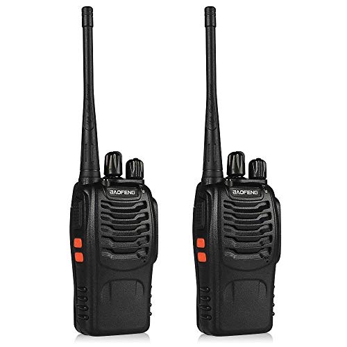 Ksun BF-888S Emergency Communication Radio 4pcs Walkie Talkie 16 Channels Signal Band UHF 400-470MHz Portable Ham CB Two Way Radio Long Range and Reachargeble with Earpieces with Built in LED Torch â€¦