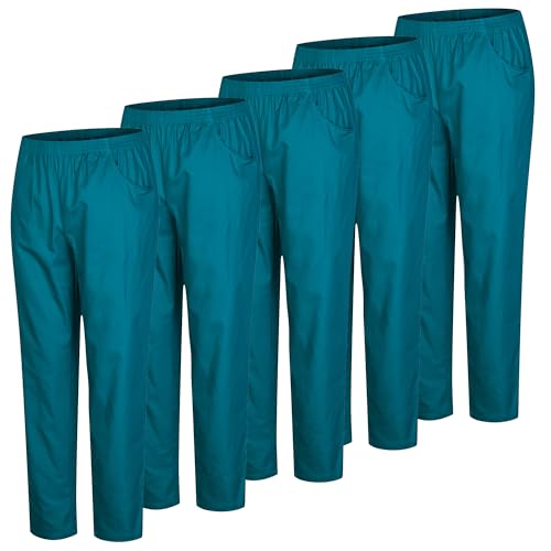 MISEMIYA Paquetes de 5 Unidades - PANTALĂN Sanitarios Unisex Cintura ELĂSTICA UNIFORMEES Sanitarios 5-8312