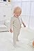 DORDOR & GORGOR Organic Baby Cardigan Top, Dye Free, 100% Cotton (6-9 Months, Gray)