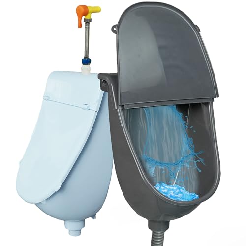 Wall Mounted Commercial Urinal With Hinged Cover Bathroom Washout Urinal for Men