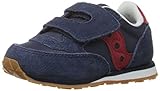 Saucony Jazz Hook & Loop Sneaker (Toddler/Little Kid),Navy/Red,10.5 M Toddler
