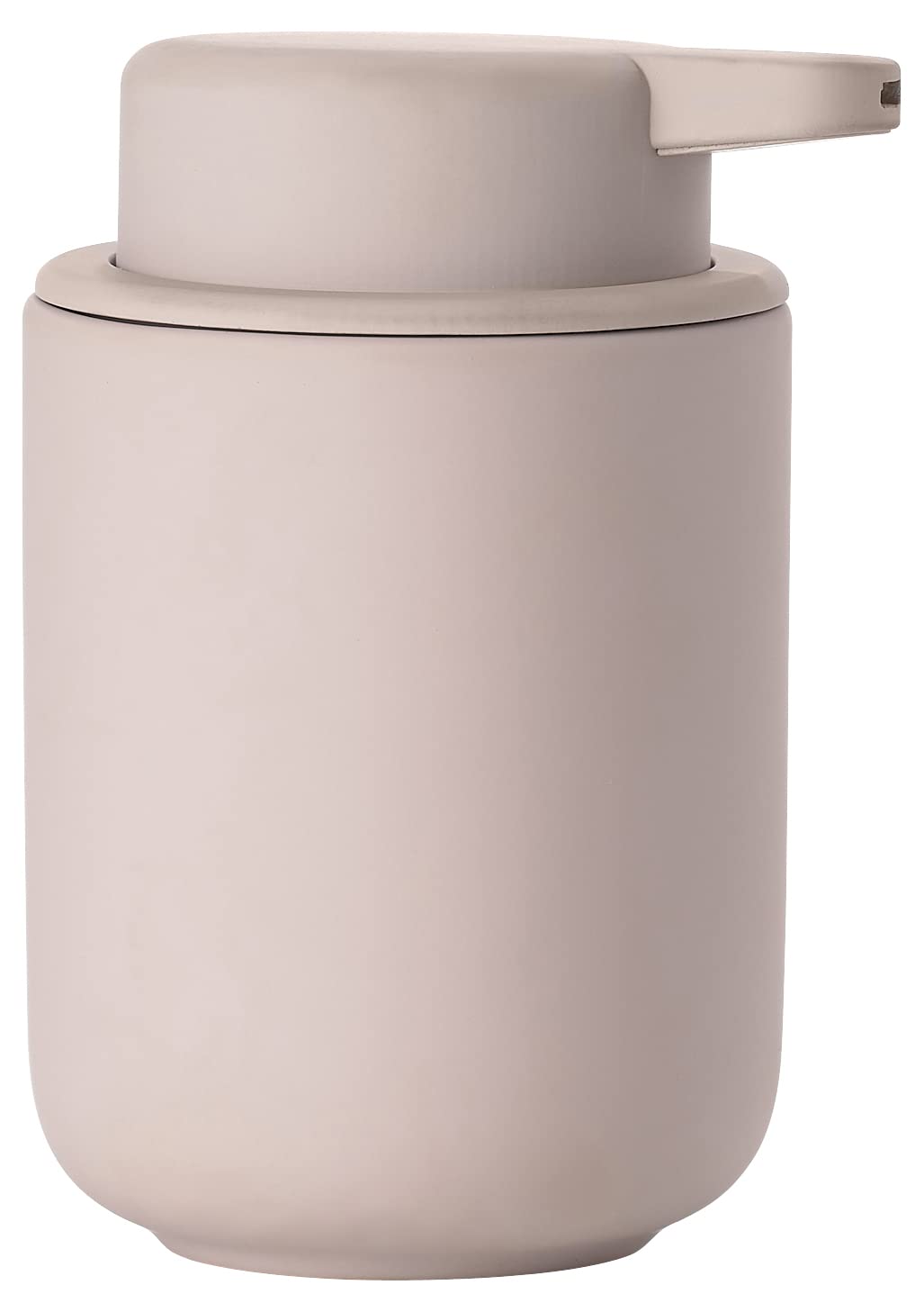 Zone Denmark Ume Soap Dispenser for Liquid Soap, Stoneware/Ceramic with Soft Touch Coating, Scandinavian Design, 250 ml, Height 12.8 cm, Nude