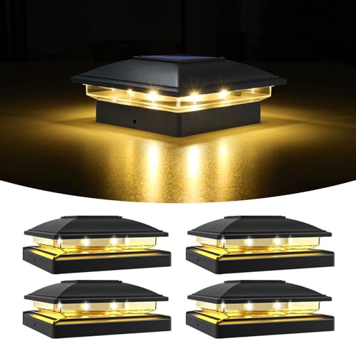 VOLISUN Black Solar Post Cap Lights