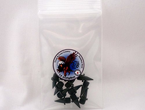 3/8 inch (9 mm) Black Steel Track and Cross Country Spikes