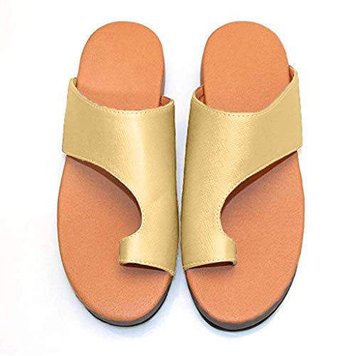 2019 New Women Comfy Platform Toe Ring Wedge Sandals Shoes Summer Beach Travel Shoes Comfortable Flip Flop Shoes