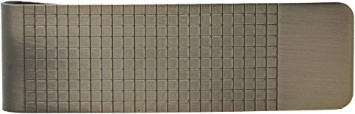 Pebble Grain Brass Stainless Steel Boxed Money Clip