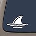 NI161 Shark Fin in Water- Die Cut Vinyl Window Decal/sticker for Car or Truck 3.5