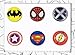 Marvel Super Heroes Home Button Stickers Pack of 6 / Ipad/iphone/ipod