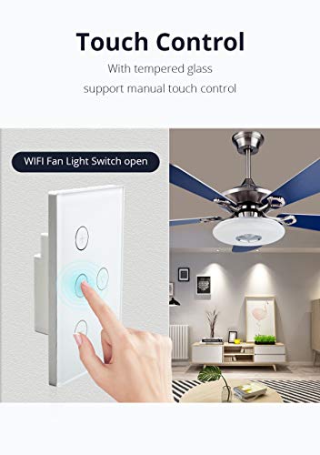 Benexmart Smart Wifi Ceiling Fan Switch Compatible With Alexa