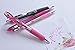 Zebra F-301 Stainless Steel Retractable Ballpoint Pen, 0.7mm, BCA Pink Barrel, Black Ink (6)