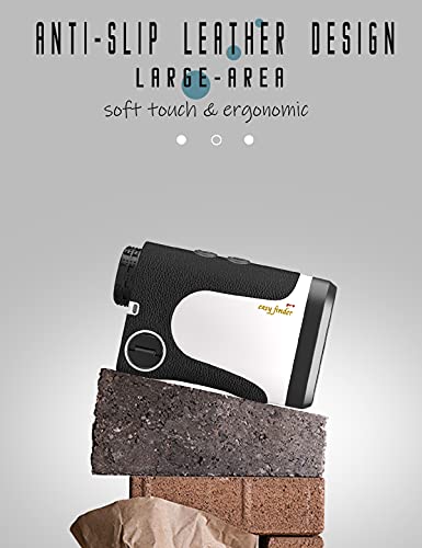 RAGU Laser Golf Rangefinder with Slope - Dual LCD Screen, Flag-Lock, Vibration Continuous Scan - High Precision - for Golf Hunting Hiking Measuring Decoration