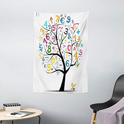 Amazon Com Ambesonne Mathematics Classroom Tapestry Tree With