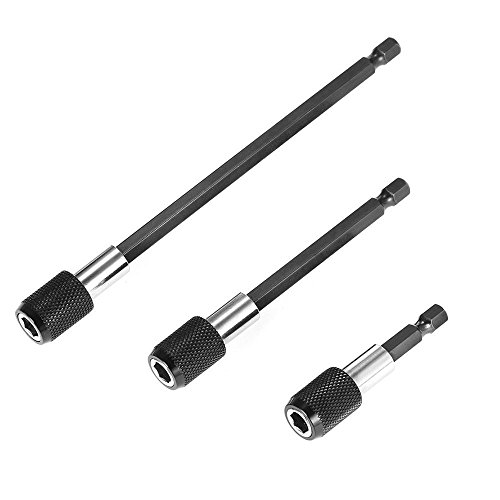 image for Yakamoz Pack of 3 Pieces 1/4 Inch Hex Shank Magnetic Extension Chuck A