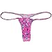 OROCOJUCO 6-Pack Men's Mini Bikini T-Back Underwear Slim Cut Pouch Swim G-String Minimal Coverage Tangas Hipster String Thong XCTXSH Large