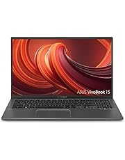 ASUS VivoBook 15 Thin and Light Laptop, 15.6” FHD Display, Intel i3-1005G1 CPU, 8GB RAM, 128GB SSD, Backlit Keyboard, Fingerprint, Windows 10 Home in S Mode, Slate Gray, F512JA-AS34