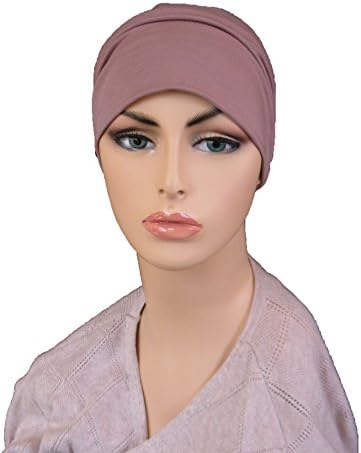 Chemo Headwear Mens or Womens Bamboo Soft Chemo Caps, Chemo Beanies, Slouchy (Toffee)