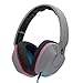 Skullcandy Crusher Headphones with Built-in Amplifier and Mic, Grey Cyan and Black