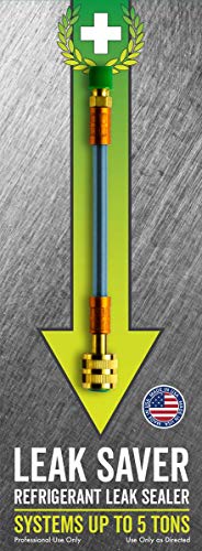 Leak Saver: Direct Inject - Refrigerant Leak Sealer - For Systems Up to 5 Tons - Compatible With Most Air Conditioner and Refrigeration Systems - Proudly Made in the USA