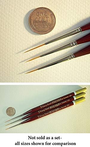 Micron Mini Art Brush- X-Long Round Detailer Size 10/0 (one brush)