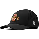 Branded Bills Officially Licensed x Kansas Jayhawks Curved Performance Collection Kansas Rock Chalk Block Script PVC