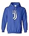 SMARTZONE Soccer Shirt #7 Cristiano Ronaldo Juve CR7 Boys Girls Youth Hooded Sweatshirt (Royal, Youth Large)