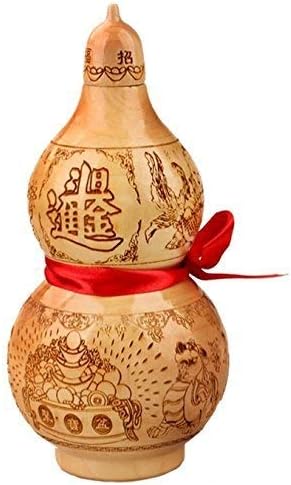 FengShuiYan Feng Shui Peach Wood Mahogany 10.5cm Wu Lou/hu Lu Zhao Cai Jin Bao Bring In Wealth And Treasure