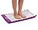 Acupoint Acupressure Mat & Pillow Set Back & Neck Muscle Acupuncture Mat - Reflexology Massage Mat for Sciatic Nerve and Coccyx – Bed of Nails with Travel Bag (Purple)