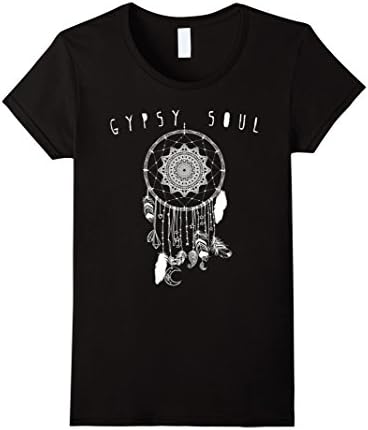 Womens Gypsy Soul Shirt, Dreamcatcher T-Shirt, Bohemian T-Shirt XL Black