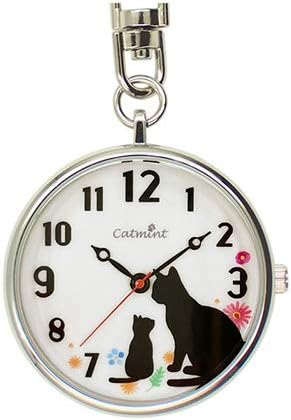 Amazon キュートなネコのキーホルダーウォッチ キーチェーンウォッチ クロネコ 黒猫 N030a B 懐中時計 腕時計 通販