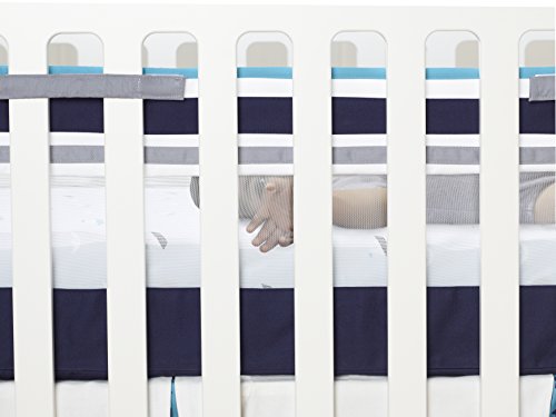 Just Born High Seas Fresh Air Crib Liner, Navy
