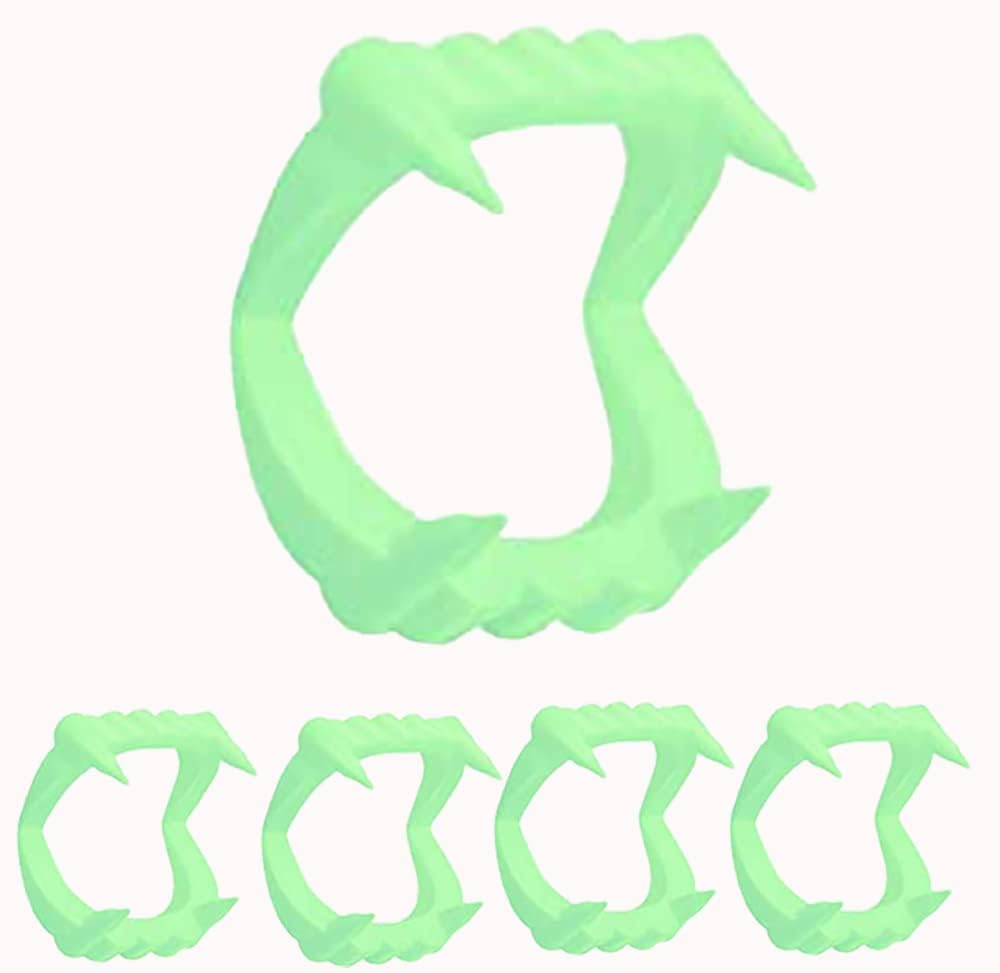 Photo 1 of 12 Pieces Halloween Teeth Glow in The Dark Fangs, Dress-Up, Pretend Play