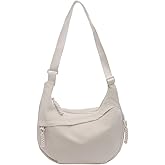 Crossbody Nylon Crescent Bag for Women - Lightweight Small Hobo With 2 Pack Inner Dumpling Bag - Casual