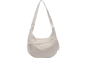 TWOYOMN Crossbody Nylon Crescent Bag for Women - Lightweight Small Hobo With 2 Pack Inner Dumpling Bag - Casual