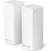 Linksys Velop Mesh Home WiFi System, 4,000 Sq. ft Coverage, 40+ Devices, Speeds up to (AC2200) 2.2Gbps - WHW0302