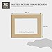 Bright Creations 30-Pack 6.5 x 8.5 Inch Picture Matted Frame Boards for 5x7 Photos, Assorted Colors