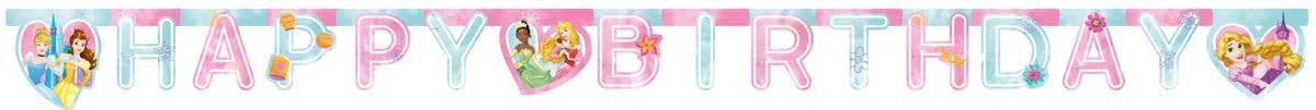 Procos - Disney Princess Live Your Story Happy Birthday Banner in FSC Paper, 93852