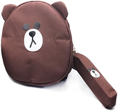 BlankBalan Brown Bear Backpack, Kids Cute Pattern School Backpack
