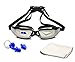 Swimming Goggles, PHELRENA Swim Goggles No Leaking Anti Fog Shatterproof UV Protection, with Silicone Nose Clip Ear Plugs and Protection Case Swim Goggles Suit for Men Women Kids-Best Swim Glasses