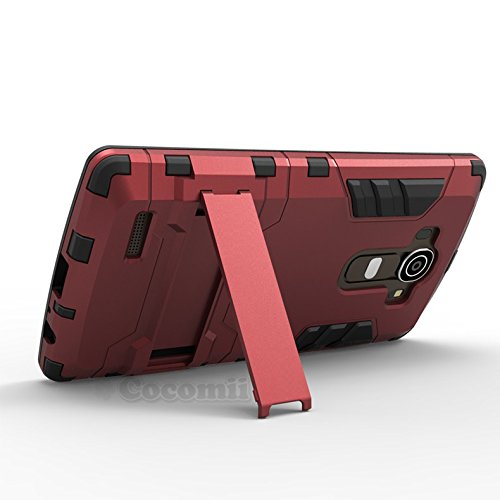 Cocomii Iron Man Armor LG G4 Case New [Heavy Duty] Premium Tactical Grip Kickstand Shockproof Hard Bumper Shell [Military Defender] Full Body Dual Layer Rugged Cover for LG G4 (I.Red) - Thumbnail 2