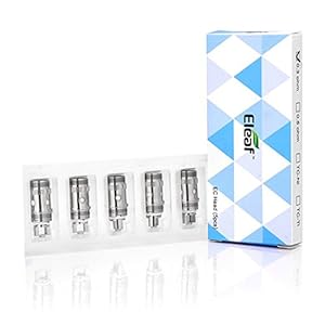 Pack 5 Verdampferköpfe EC Eleaf Zubehör/Widerstand : 0.3 Ohm – Ohne Nikotin und Tabak frei