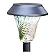 Enchanted Spaces Black Solar Path Light, Set of 6, with Glass Lens, Metal Ground Stake, and Extra-Bright LED for Lawn, Patio, Yard, Walkway, Driveway