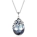 Lelekiss Women's Vintage Swarovski Teardrop Crystal Pendant Necklace, Mothers Day Gifts for Mom